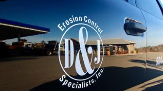D & J Erosion Control Specialists, Inc. crew on site